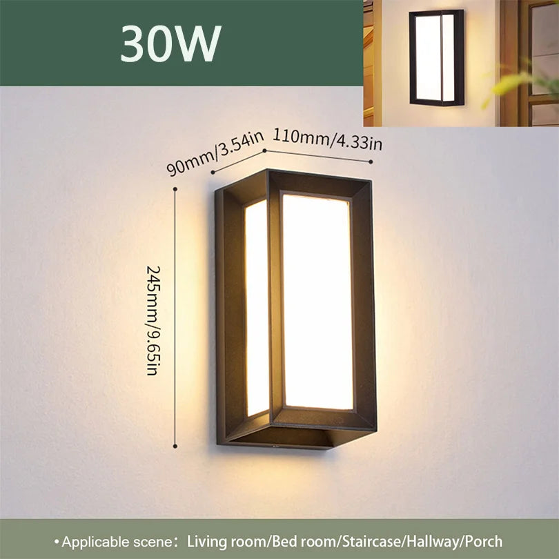 Outdoor LED Wall Light with Motion Sensor