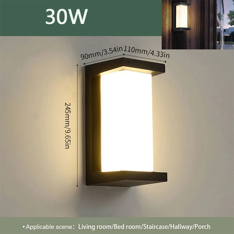 Outdoor LED Wall Light with Motion Sensor