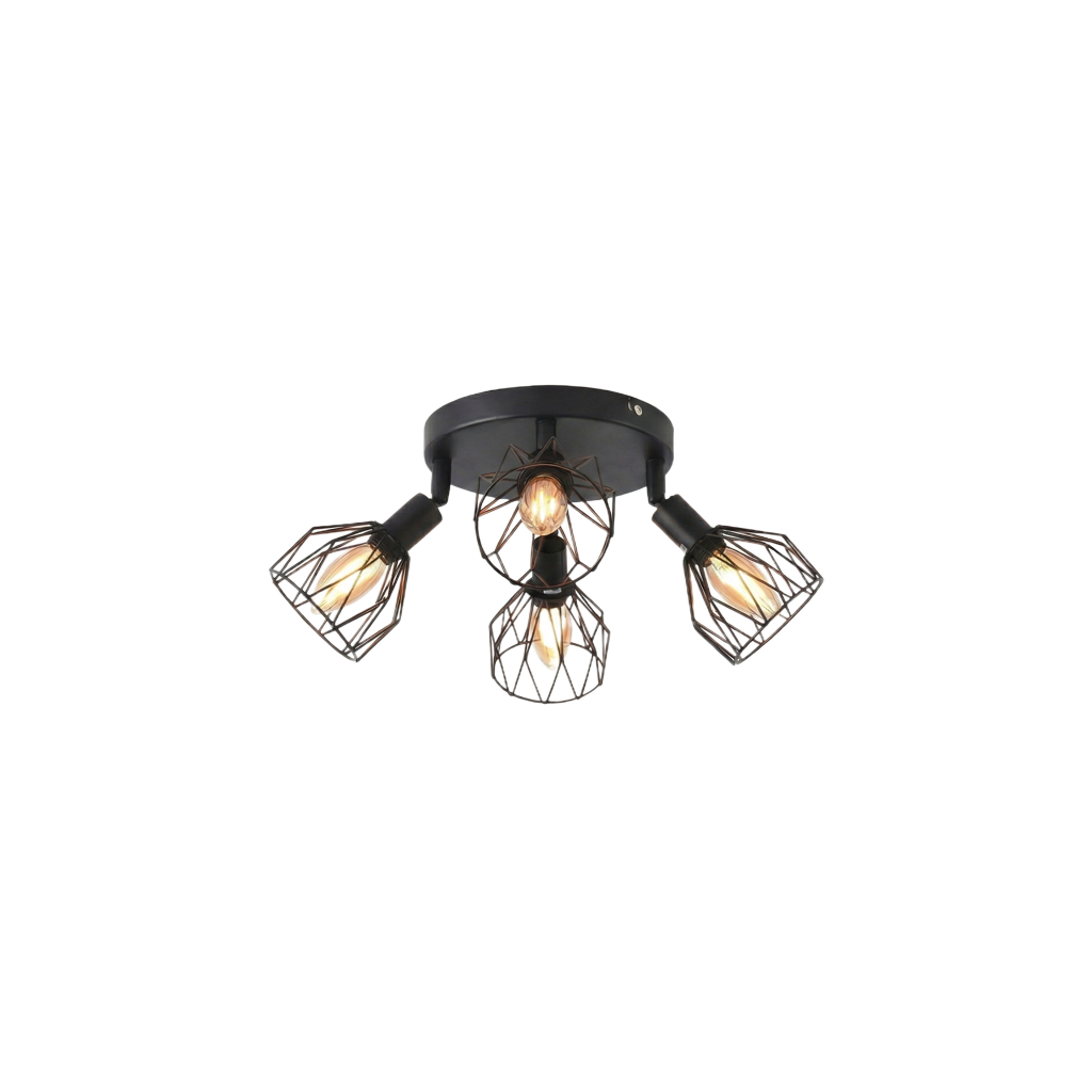 Black Iron LED Ceiling Light