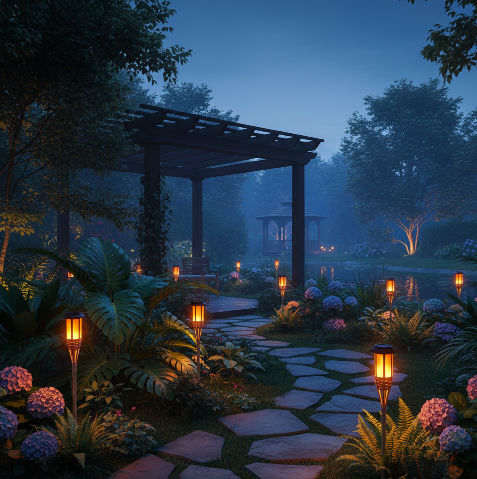 Garden Torch Solar Light