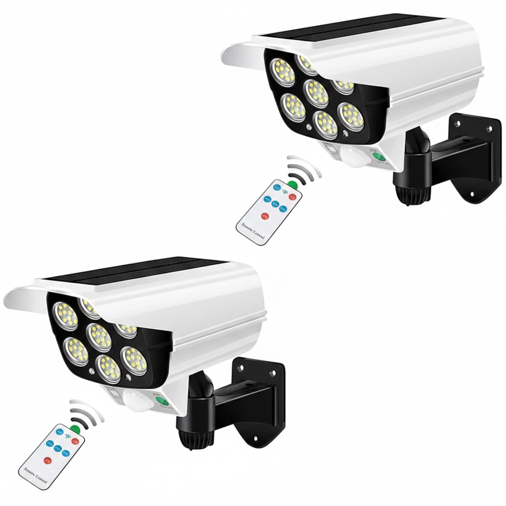 Solar Camera-Style Motion Sensor Wall Light