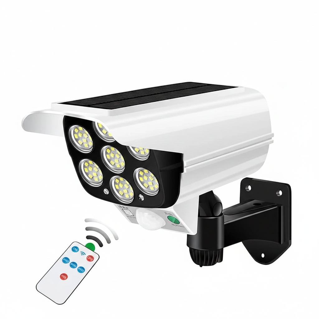 Solar Camera-Style Motion Sensor Wall Light