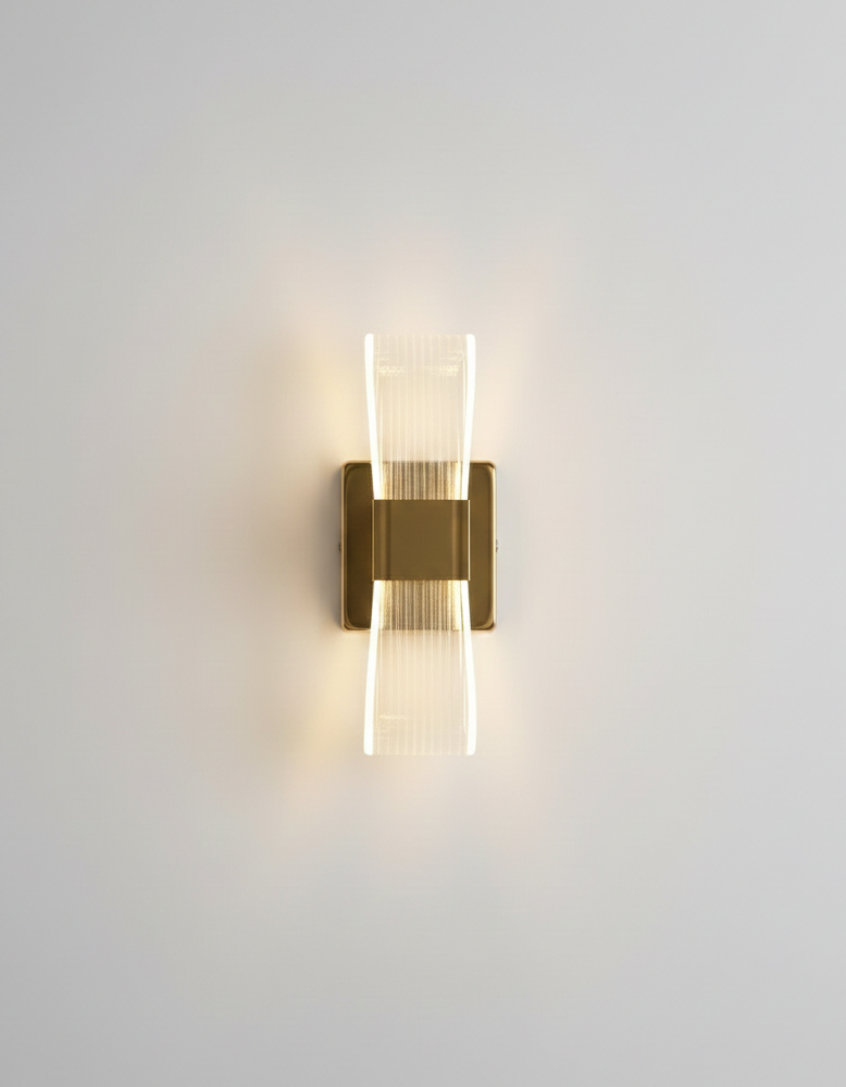 Modern Gold LED Wall Light – Up & Down Glow