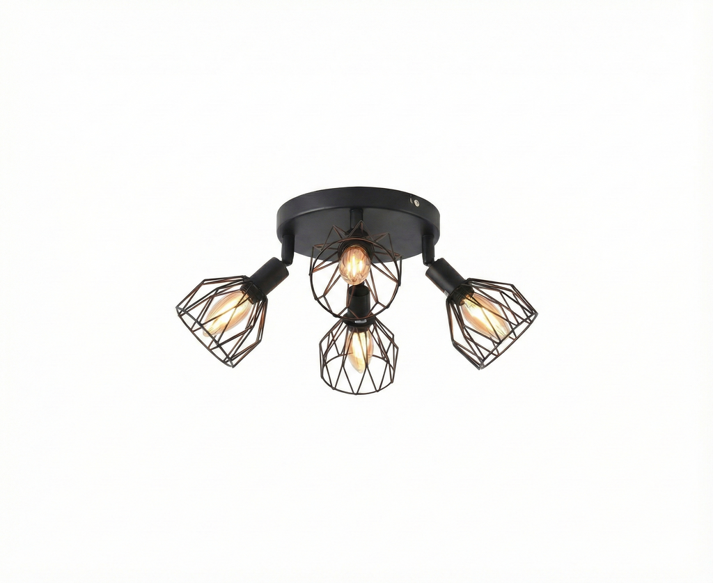 Black Iron LED Ceiling Light