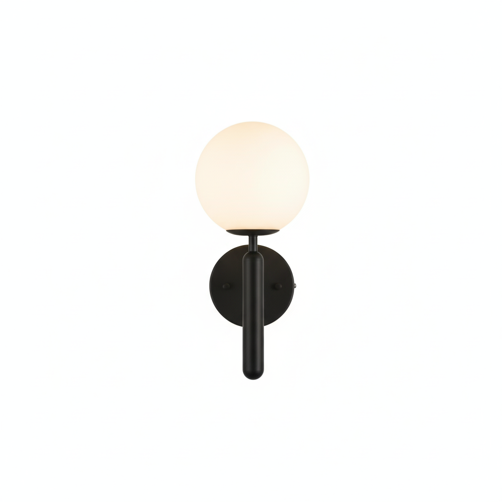 Modern Globe Wall Light Fixture