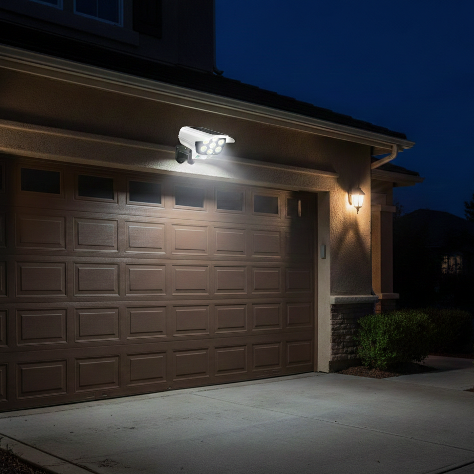 Solar Camera-Style Motion Sensor Wall Light
