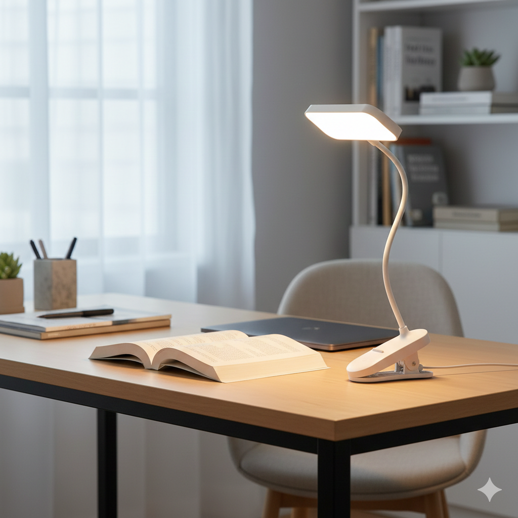 Clip-On LED Desk Lamp