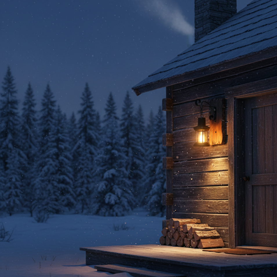 Industrial Wall Light - Wooden Cage