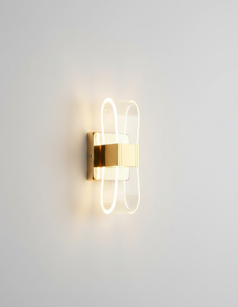 Modern Gold LED Wall Light – Up & Down Glow