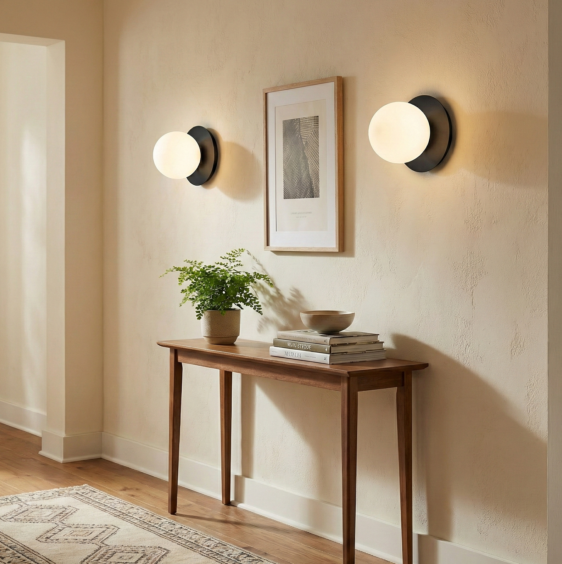 Modern Glass Globe Wall Lamp