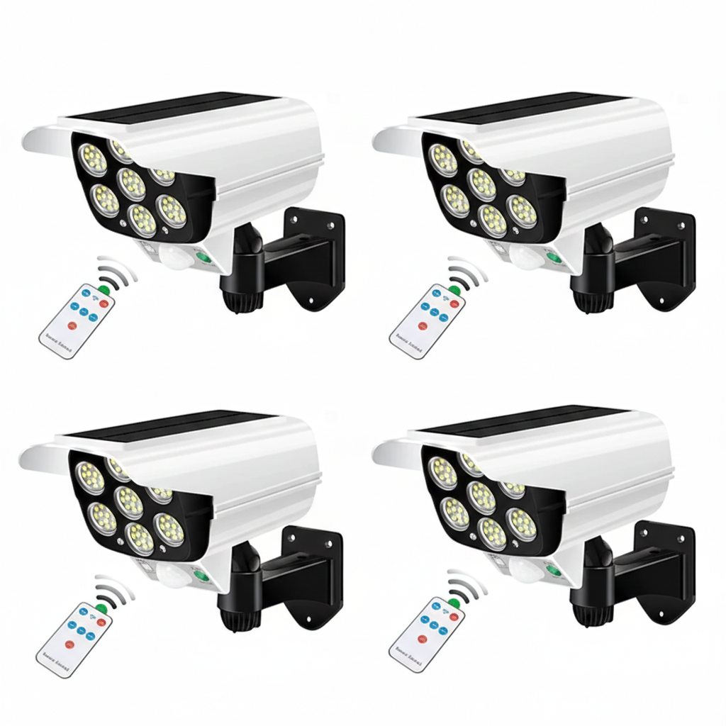 Solar Camera-Style Motion Sensor Wall Light