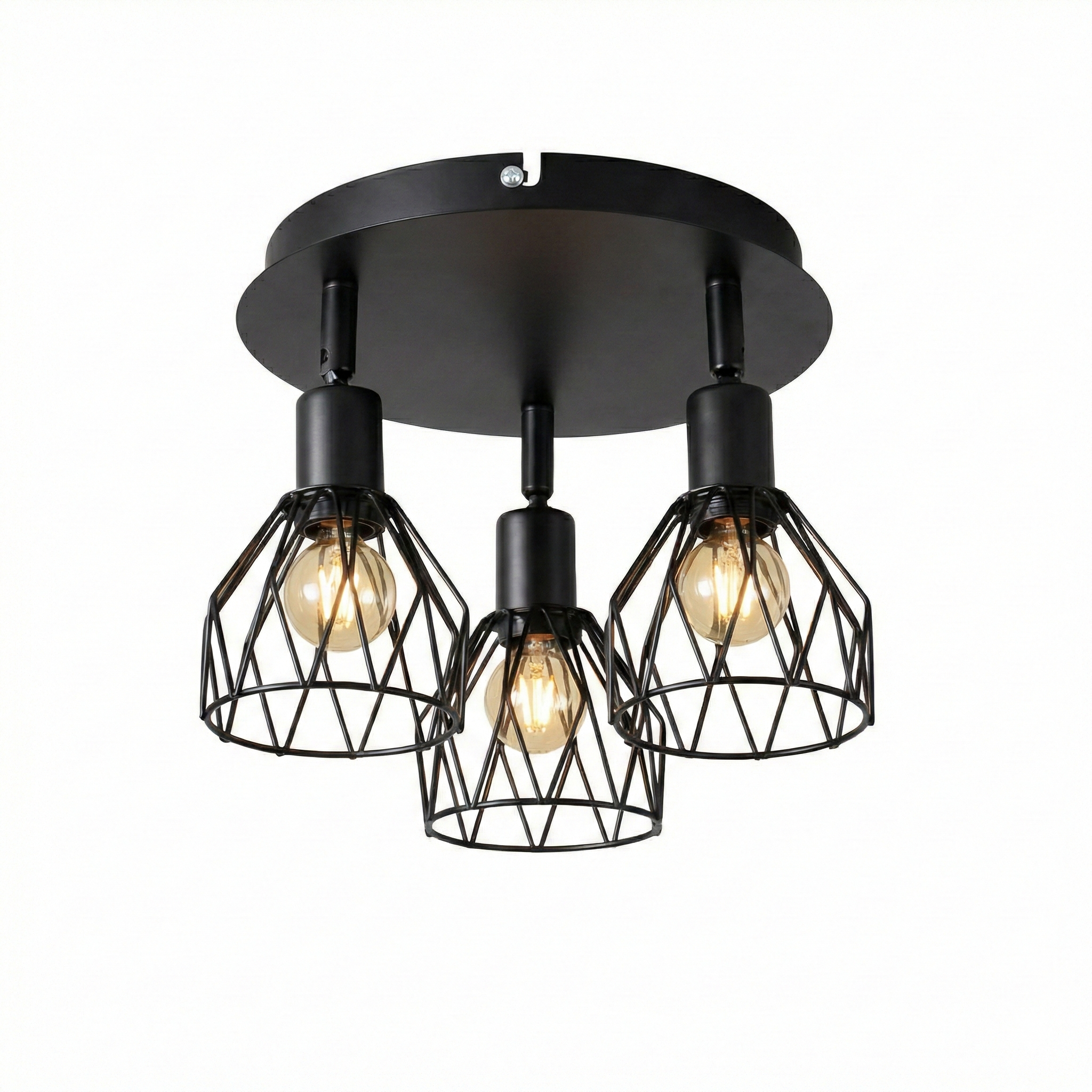 Black Iron LED Ceiling Light