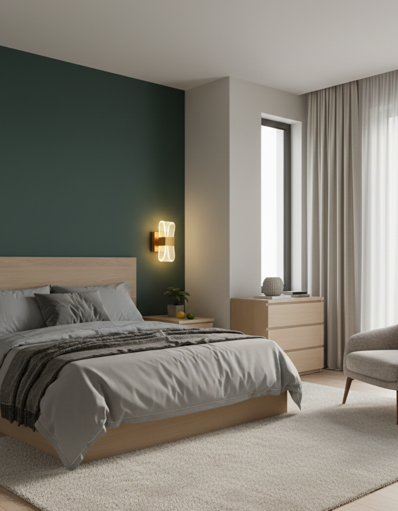 Modern Gold LED Wall Light – Up & Down Glow