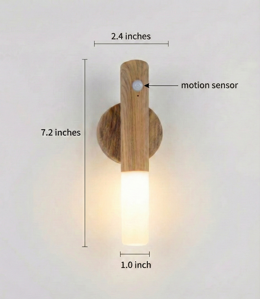 Magnetic Motion Sensor LED Wall Light