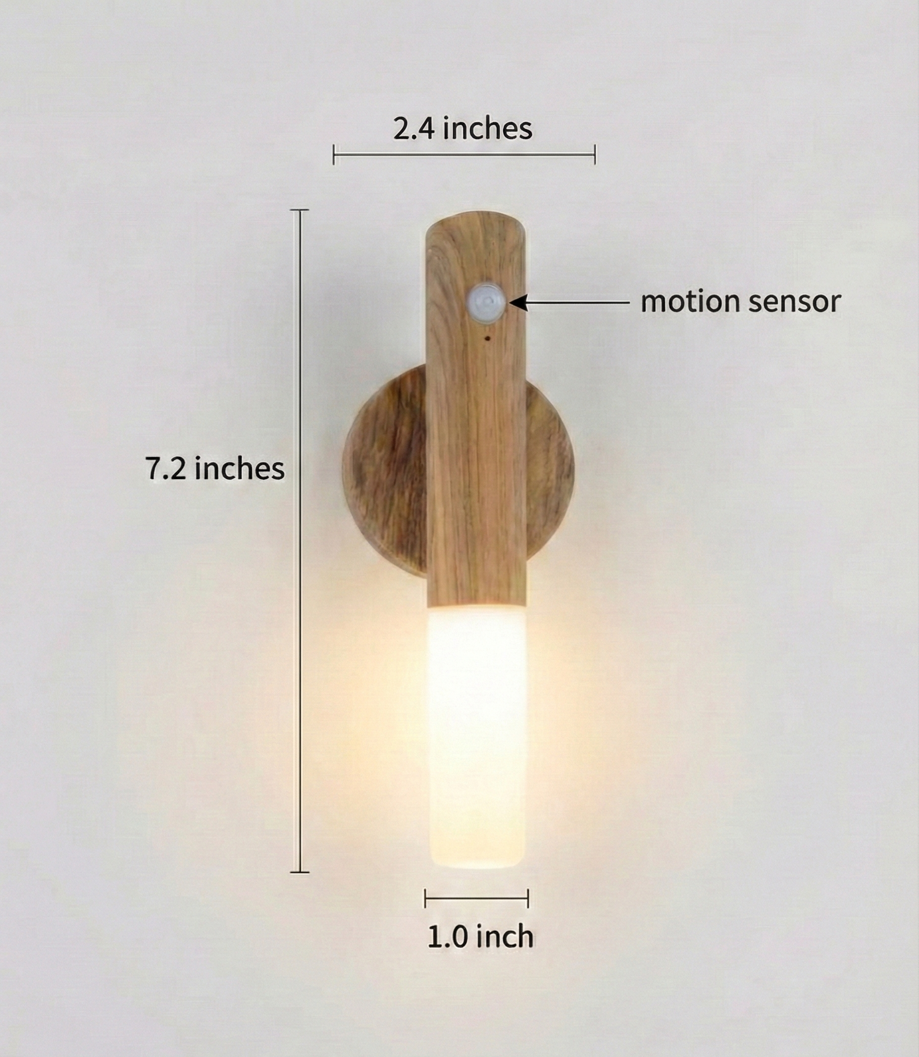 Magnetic Motion Sensor LED Wall Light