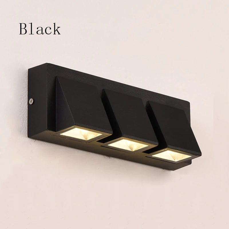 Modern Geometric LED Wall Light (Single or Triple Head)