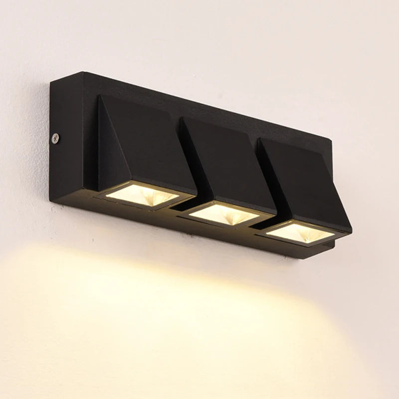 Modern Geometric LED Wall Light (Single or Triple Head)