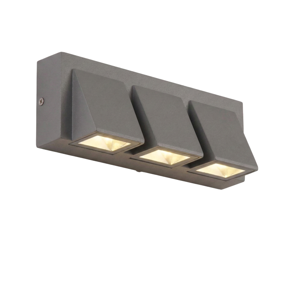 Modern Geometric LED Wall Light (Single or Triple Head)