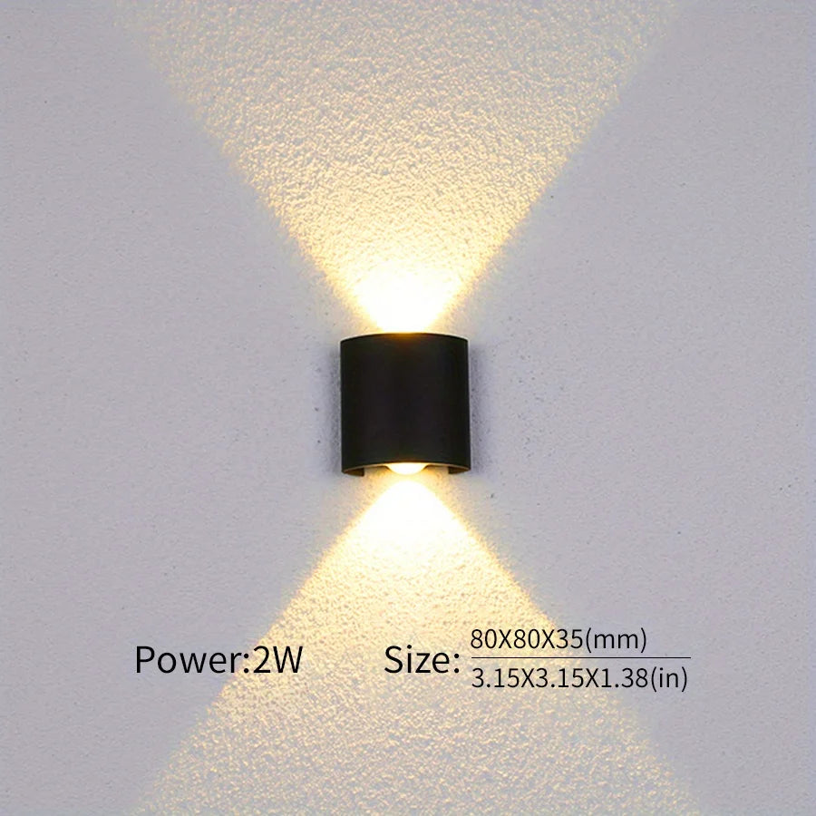 Modern Up & Down Outdoor LED Wall Light