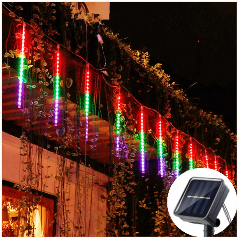 Solar LED Meteor Shower Light String