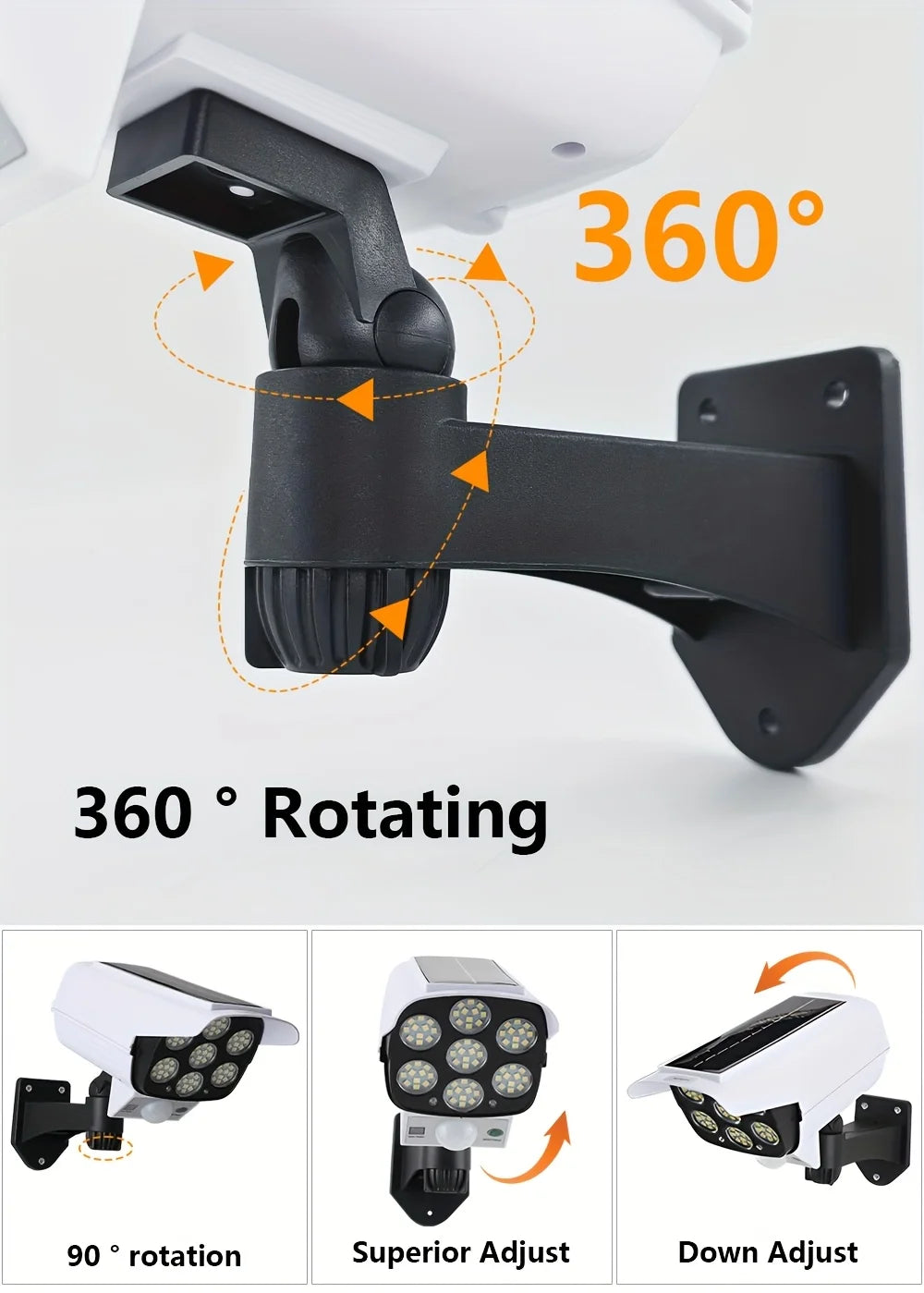 Solar Camera-Style Motion Sensor Wall Light