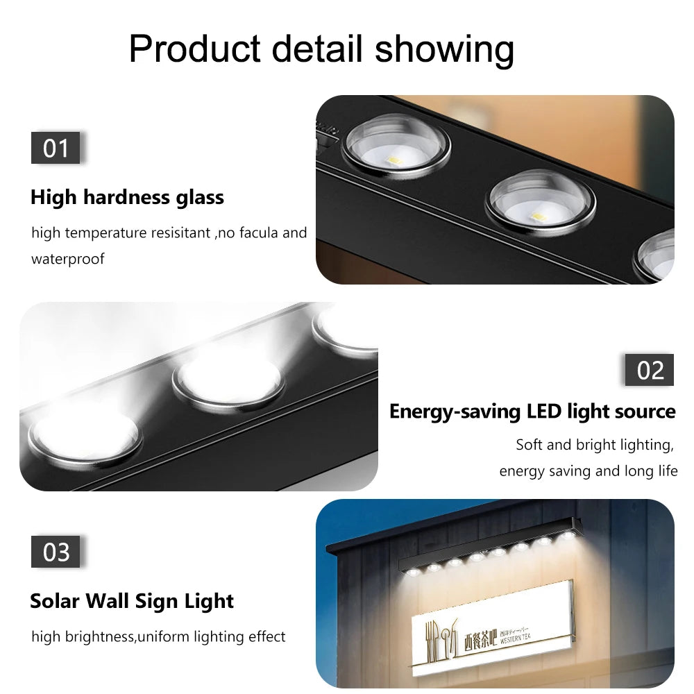 Solar LED Outdoor Wall Light