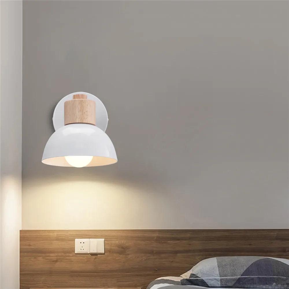 Modern Wood & Metal Wall Sconce