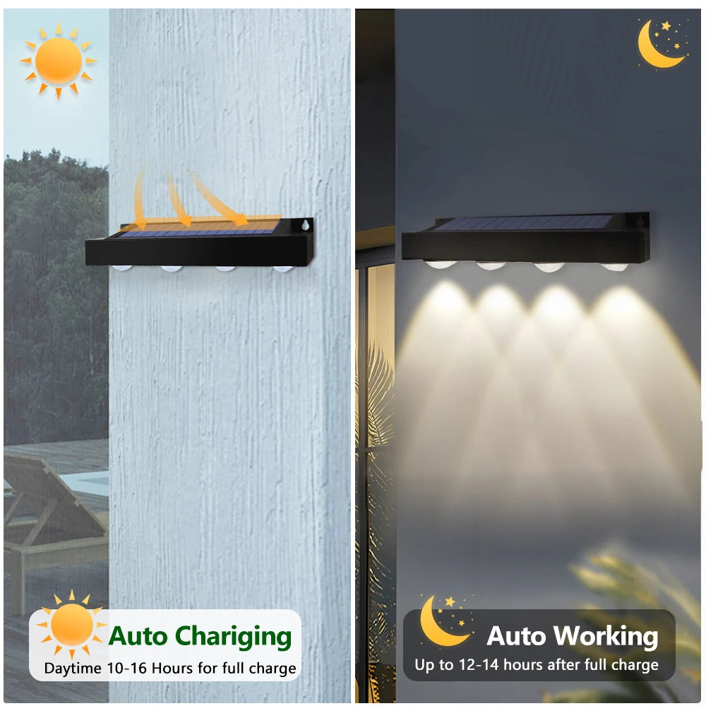 Solar LED Outdoor Wall Light