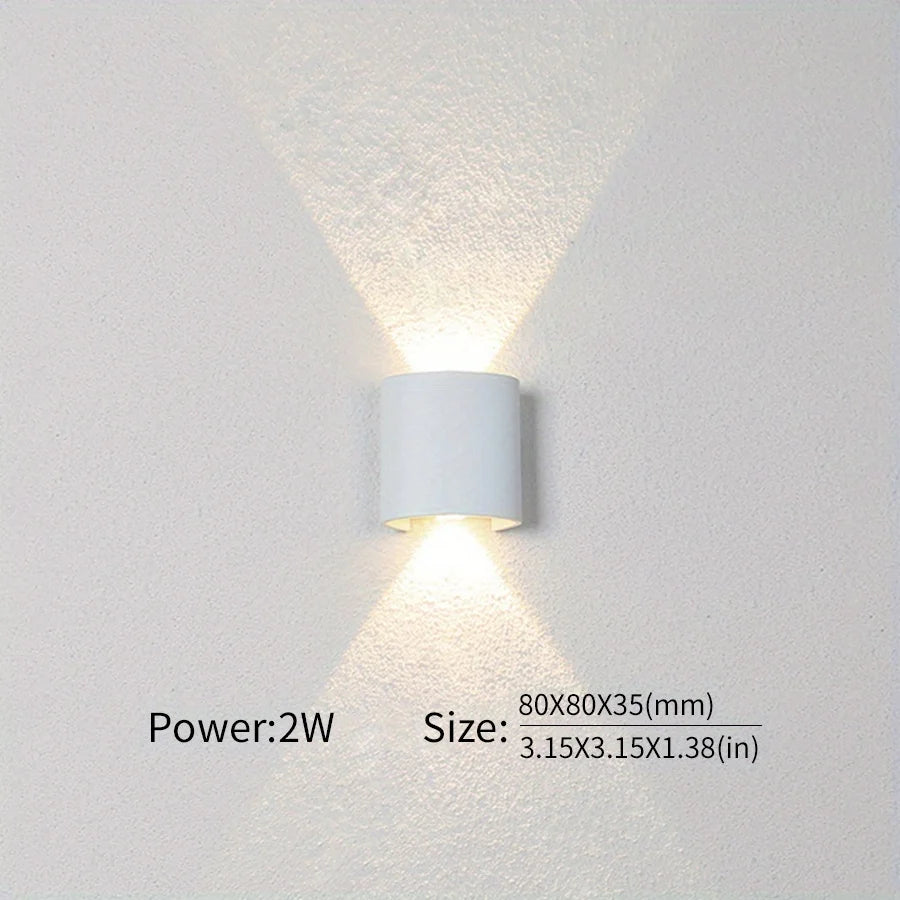 Modern Up & Down Outdoor LED Wall Light