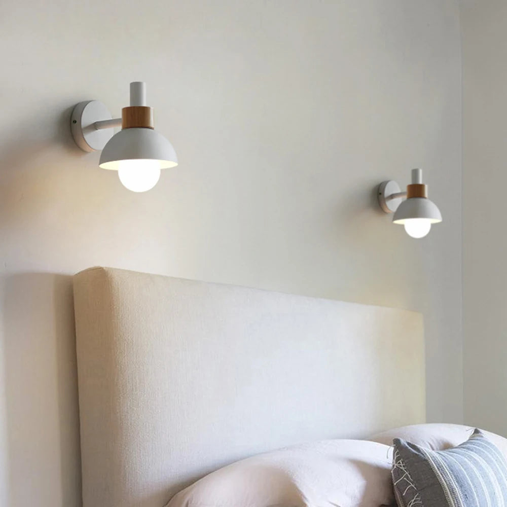 Modern Wood & Metal Wall Sconce