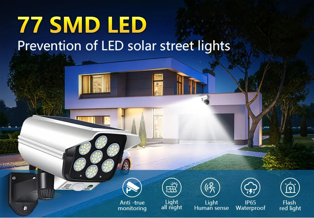 Solar Camera-Style Motion Sensor Wall Light