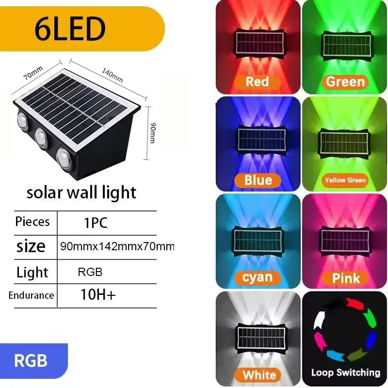 Solar Up & Down Wall Light