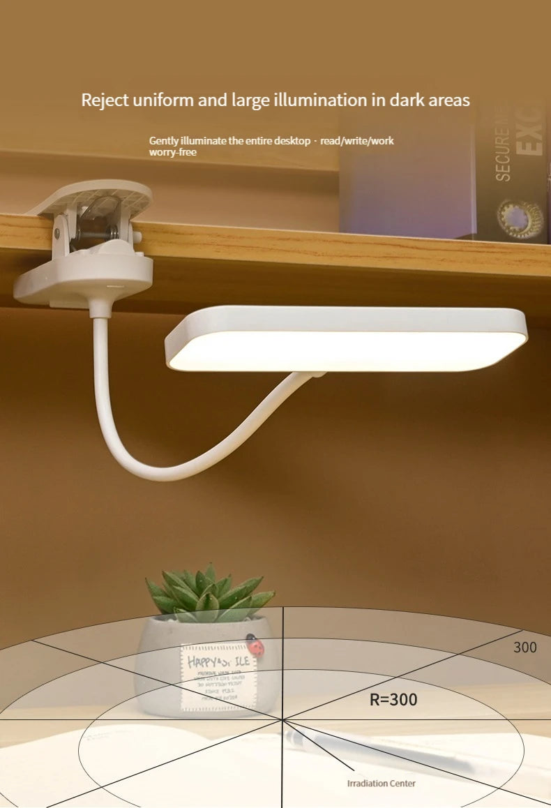 Clip-On LED Desk Lamp