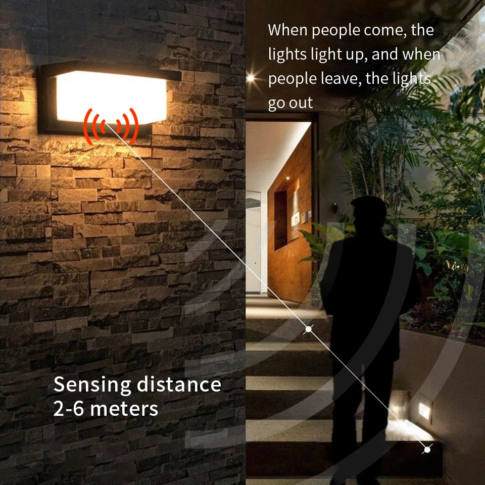 Outdoor LED Wall Light with Motion Sensor