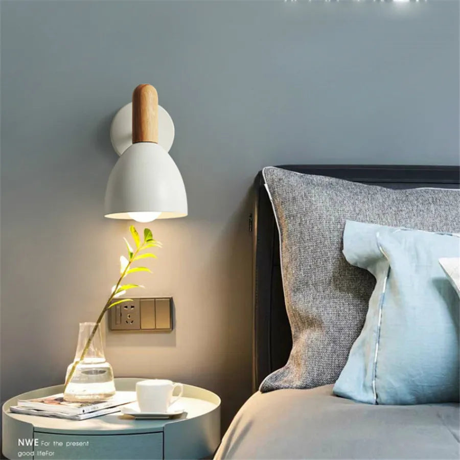 Modern Wood & Metal Wall Sconce