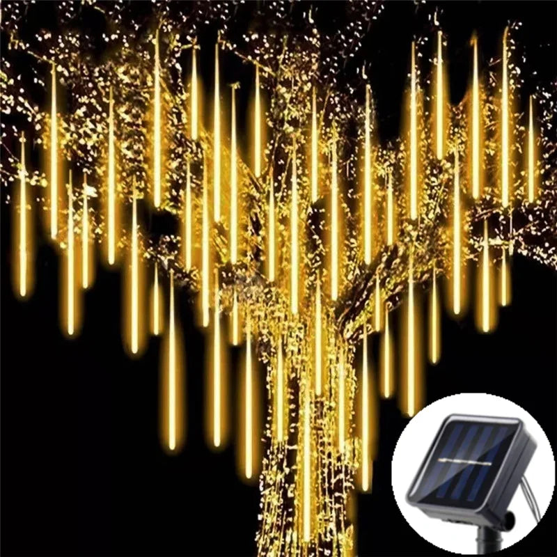 Solar LED Meteor Shower Light String