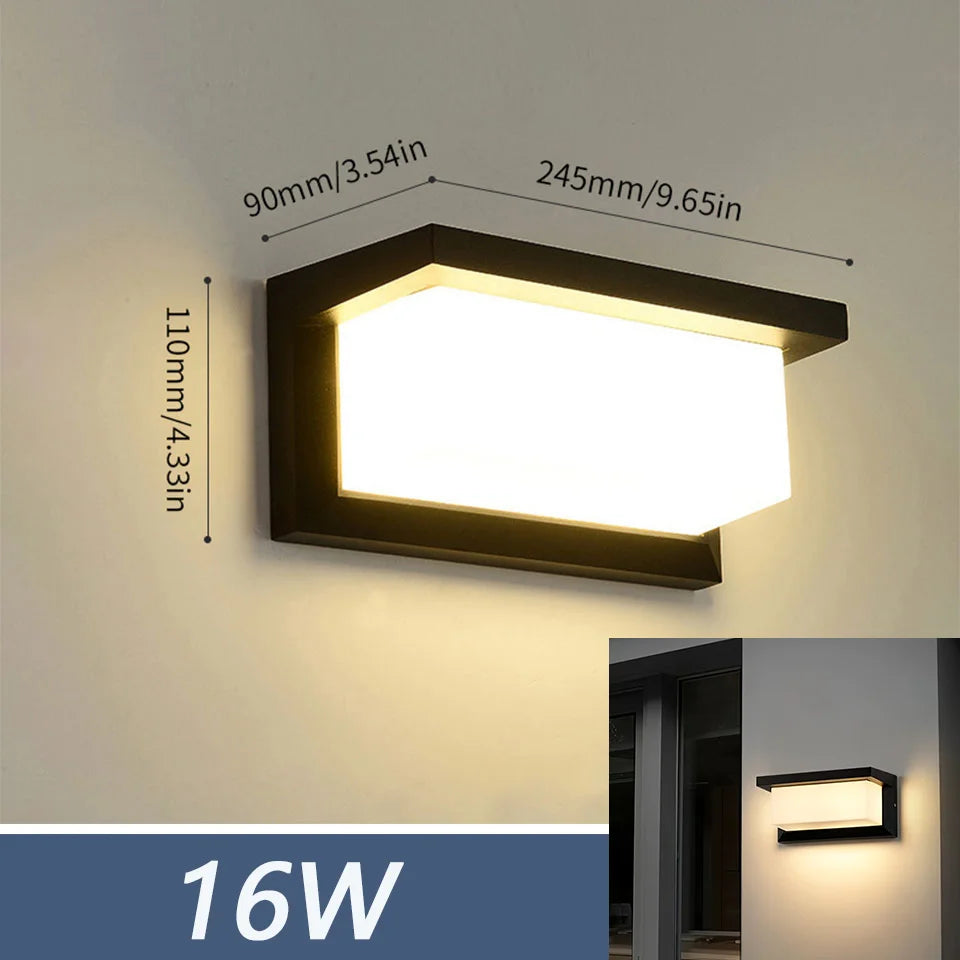 Outdoor LED Wall Light with Motion Sensor