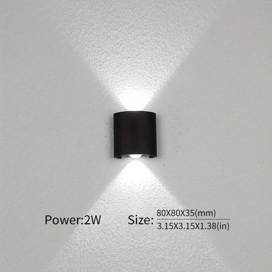 Modern Up & Down Outdoor LED Wall Light