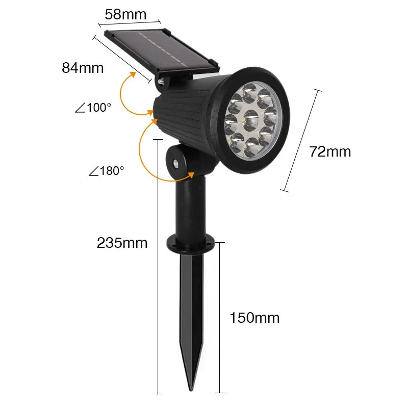 Solar LED Garden Spotlight