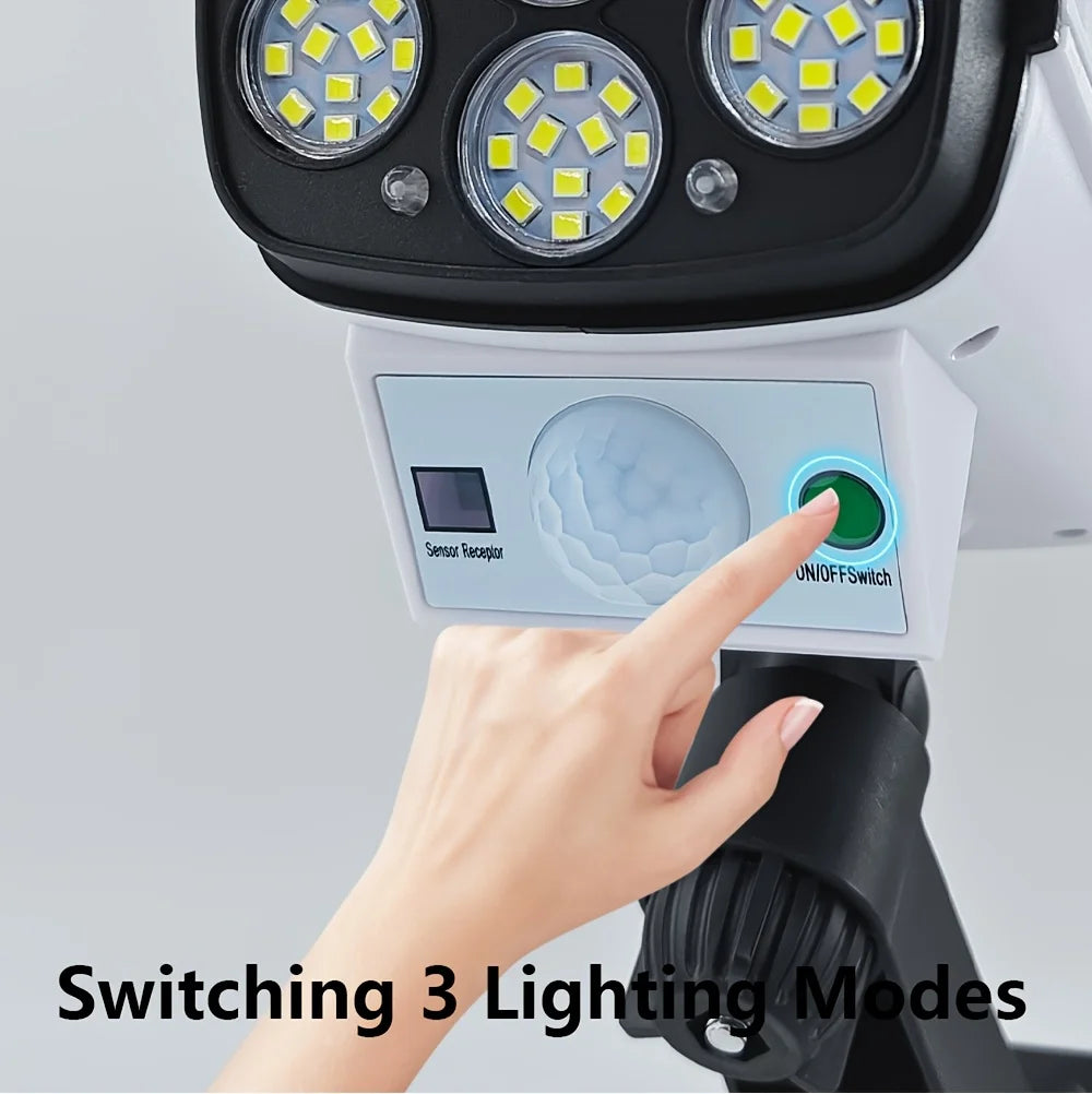 Solar Camera-Style Motion Sensor Wall Light