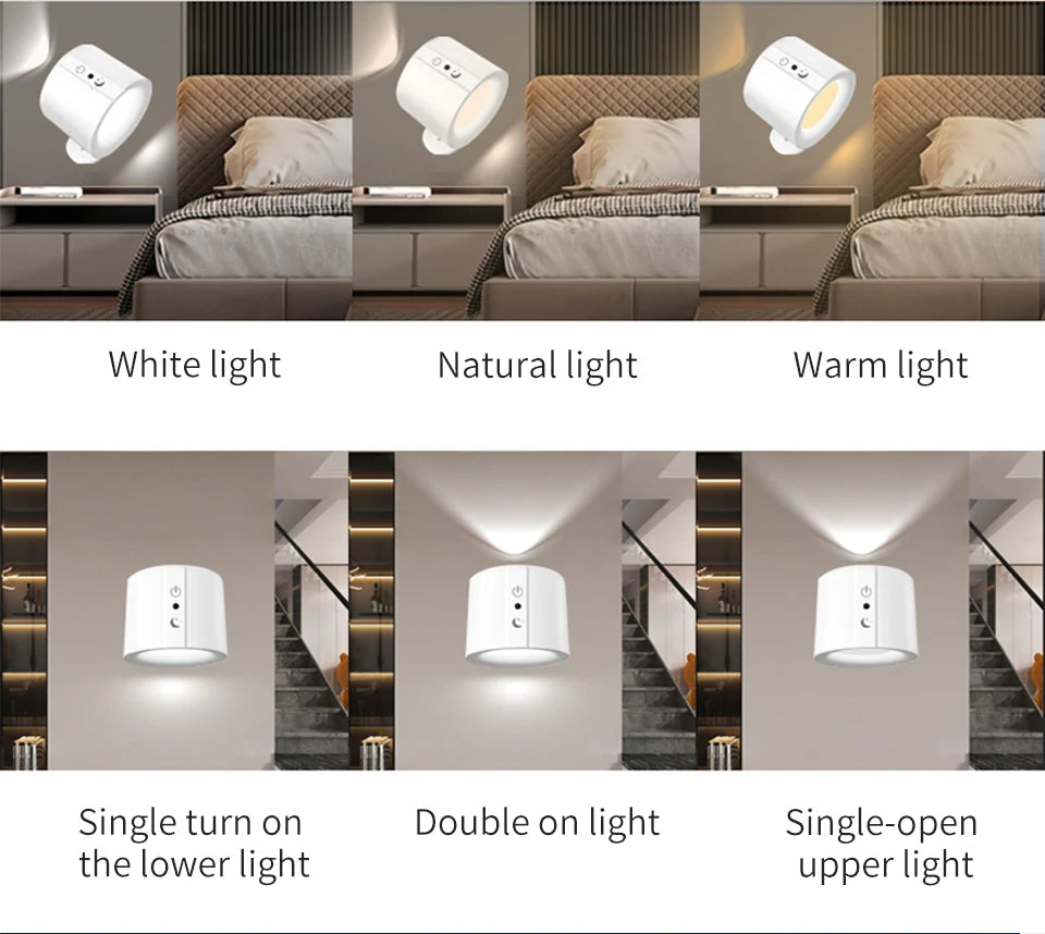 Magnetic Rechargeable LED Wall Sconce