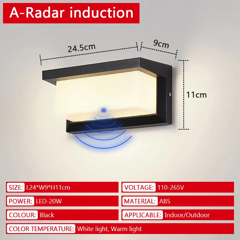 Motion Sensor Outdoor Wall Light