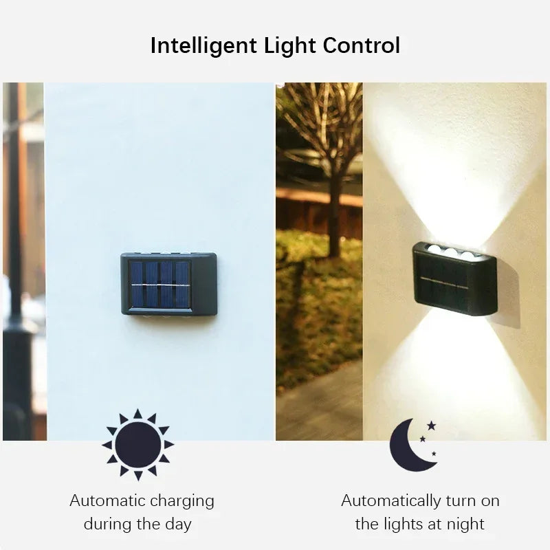 Solar Up & Down Outdoor Wall Light
