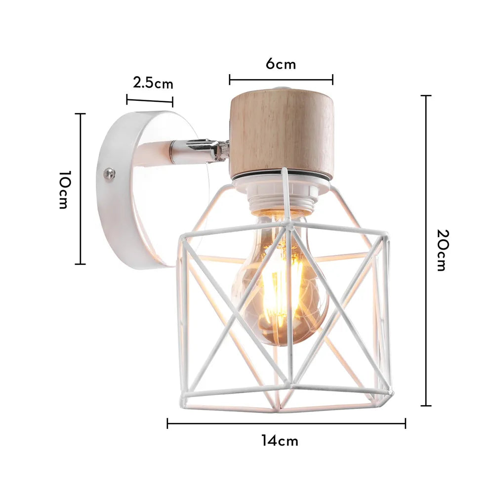 Modern Wood & Metal Wall Sconce
