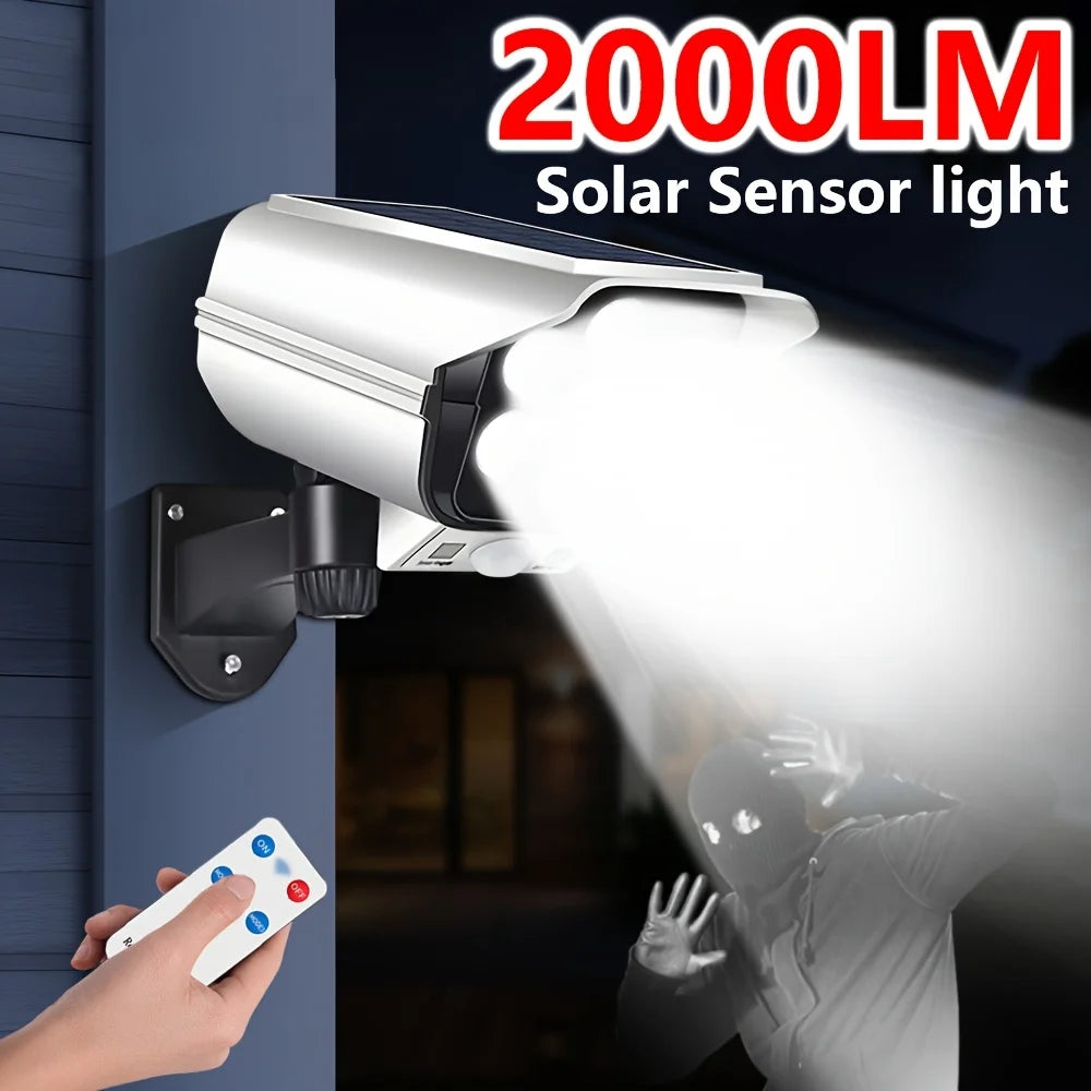 Solar Camera-Style Motion Sensor Wall Light
