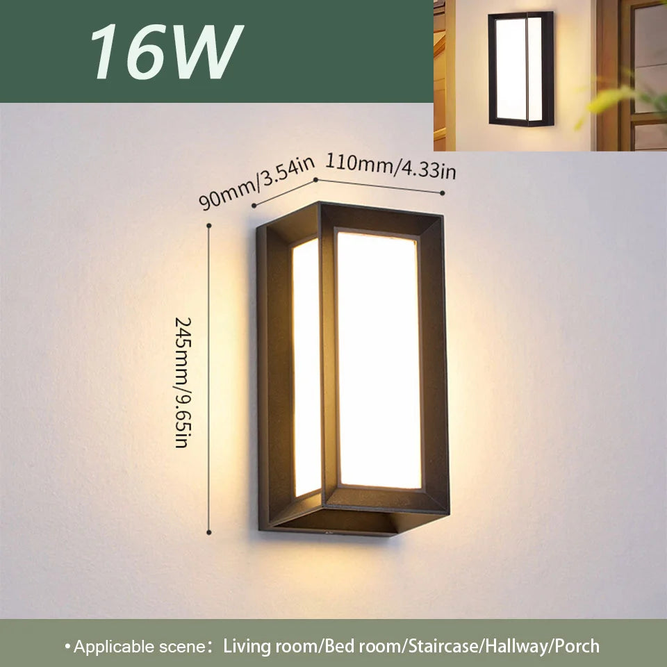 Outdoor LED Wall Light with Motion Sensor