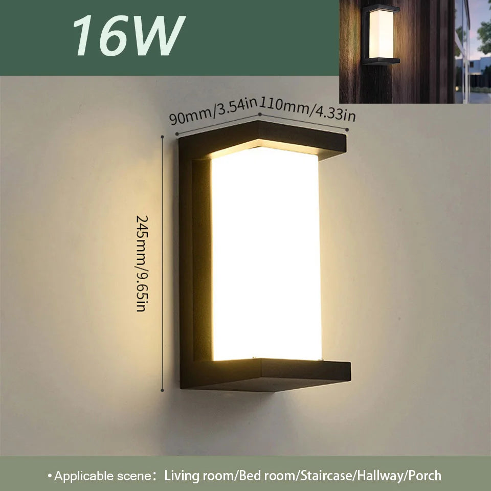Outdoor LED Wall Light with Motion Sensor