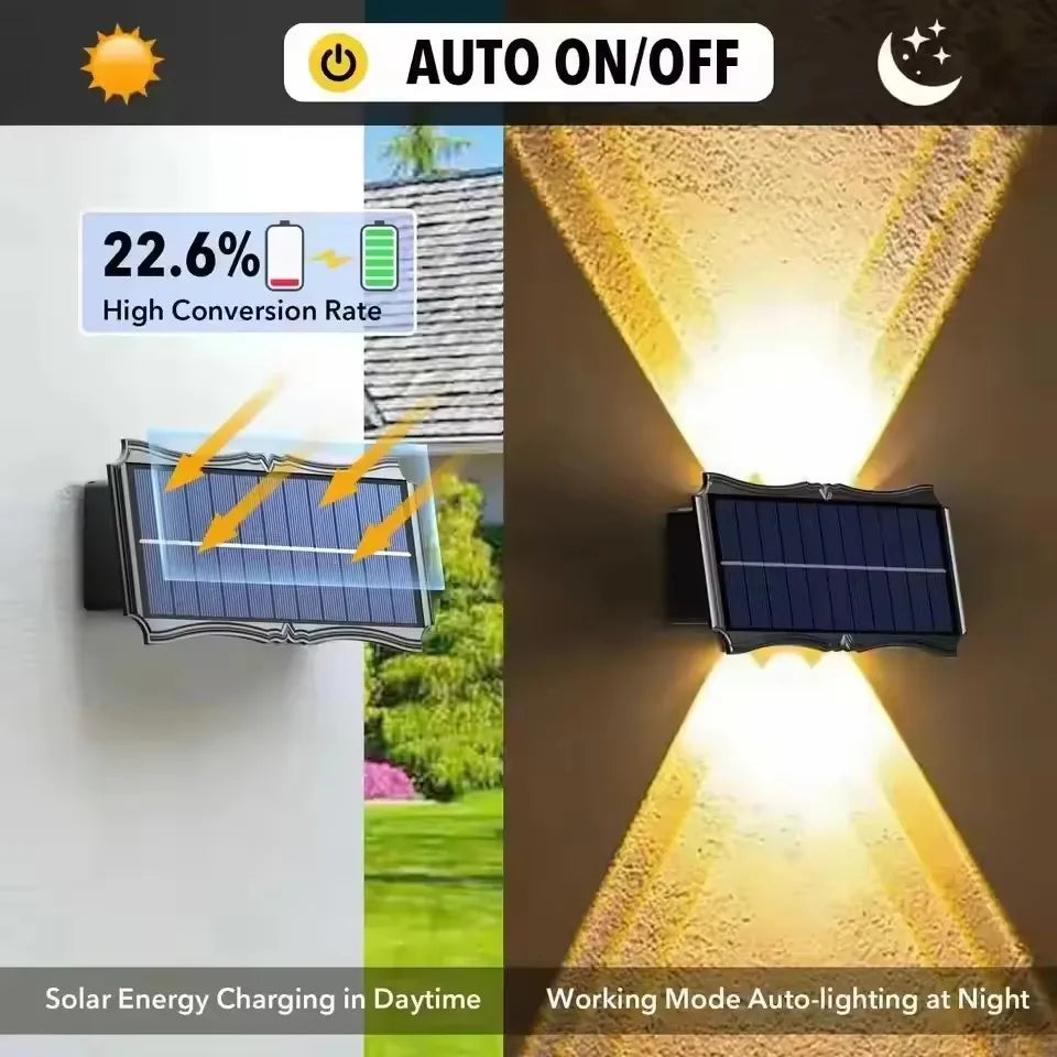 Solar Up & Down Wall Light