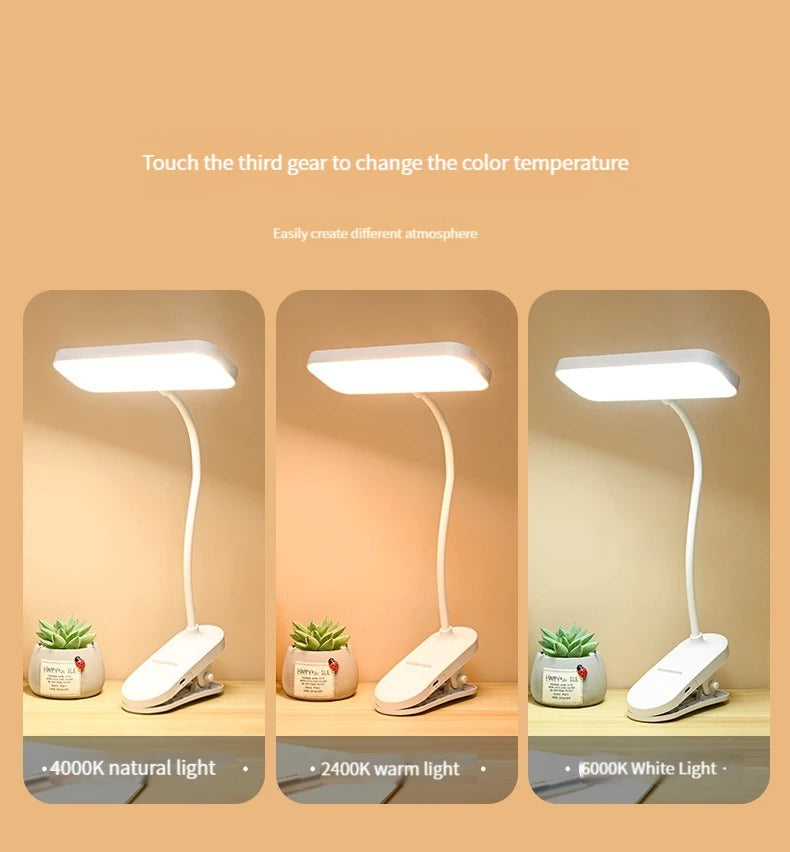 Clip-On LED Desk Lamp
