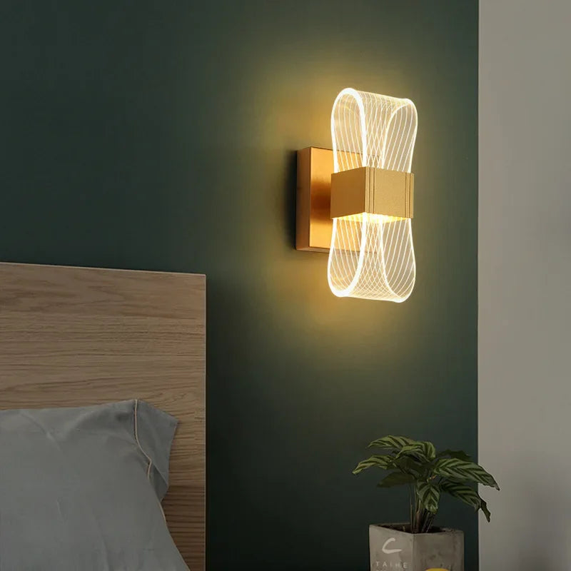 Modern Gold LED Wall Light – Up & Down Glow